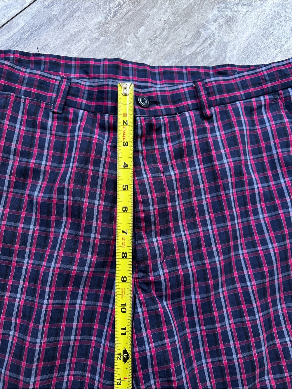 PGA Tour Golf Shorts 36 Navy and Pink - Picture 2 of 8